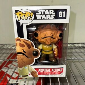 Funko Admiral Ackbar Vinyl Figure – Brown & Yellow #81 - Vaulted